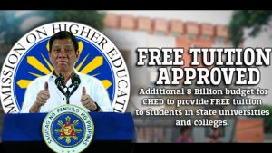 Philippines Free Tuition Fee for Universities and Colleges 